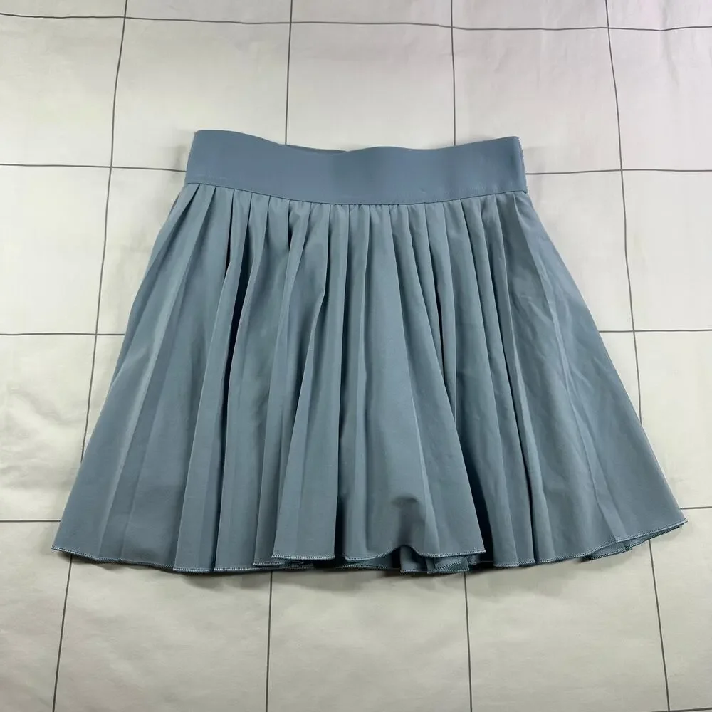 Aritzia TNA Skort Womens XS Blue Tennis Micro Pleated Athletic Sporty Pickleball
